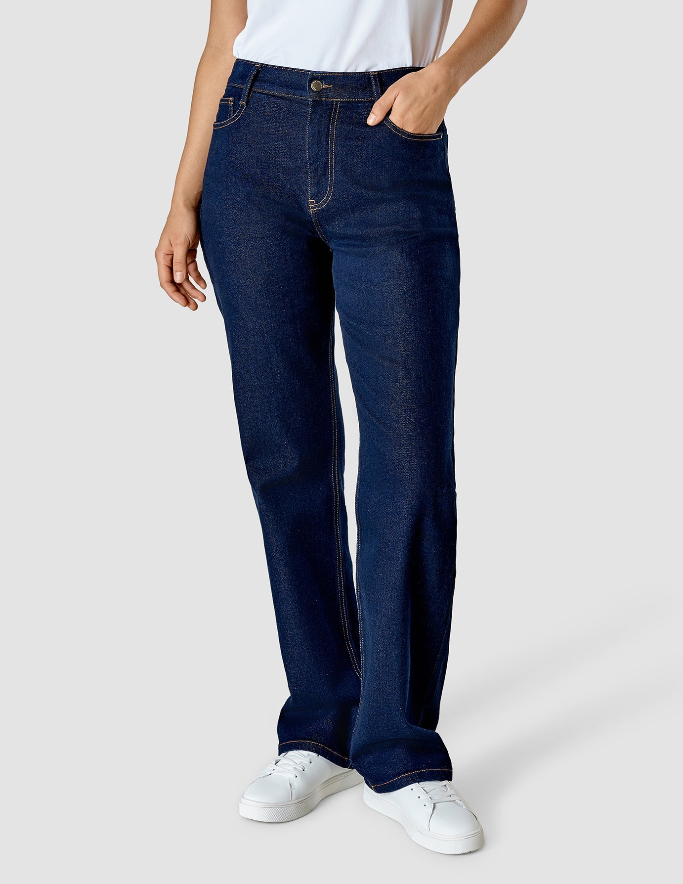 Jeans Straight Dark Blue